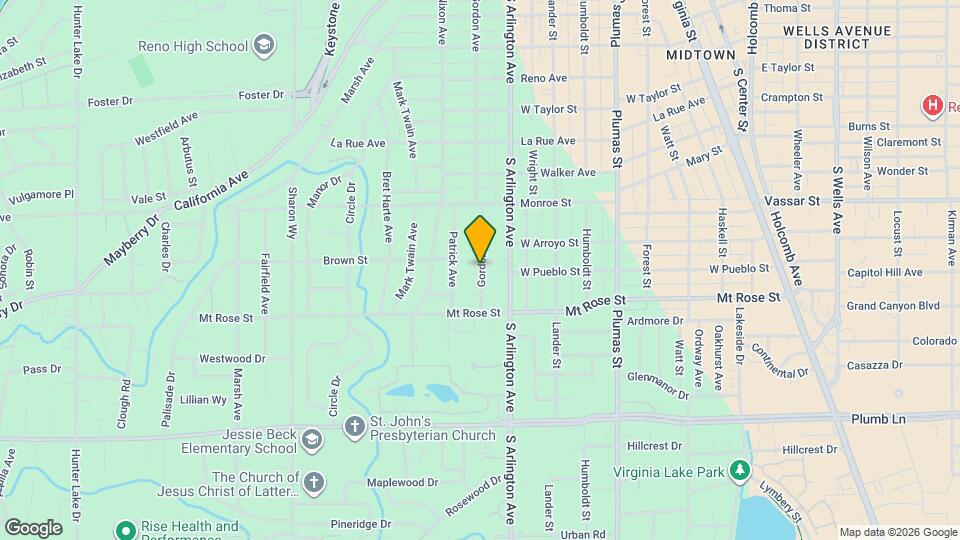 1385 Gordon Ave Mapa y Detalles de la Ubicación