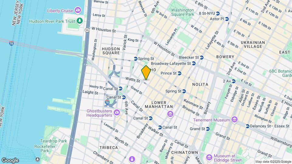 492 Broome Street Mapa y Detalles de la Ubicación