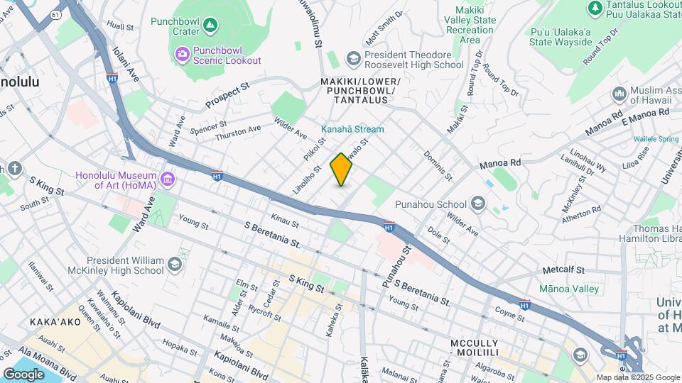 1450 Ke’eaumoku St Map and Location Details