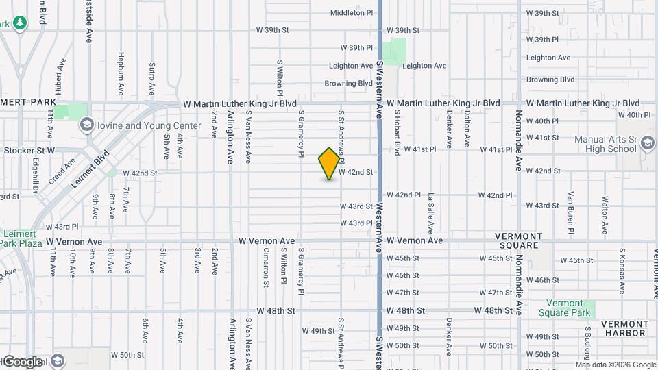 1821 W 42nd Pl Mapa y Detalles de la Ubicación