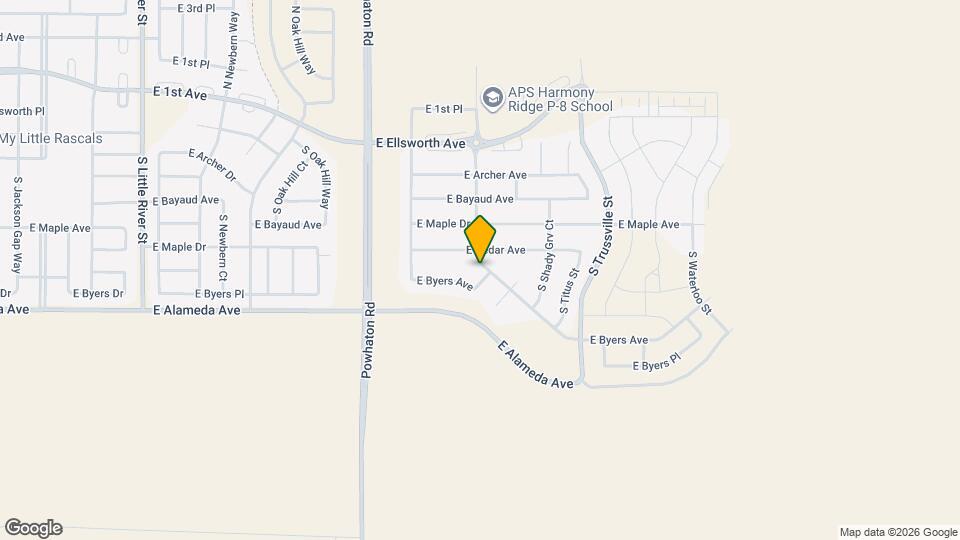 26891 E Byers Ave Map and Location Details