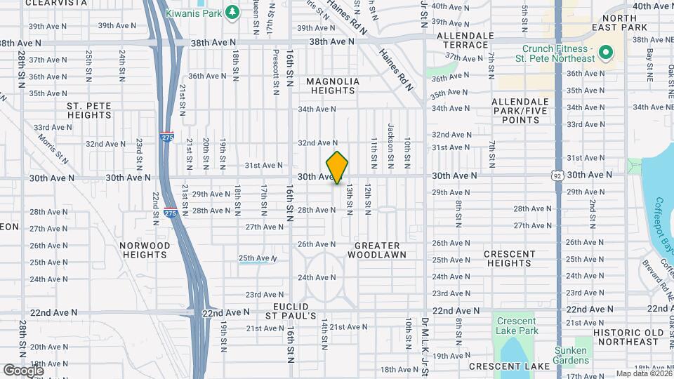 2905 14th St N Map and Location Details