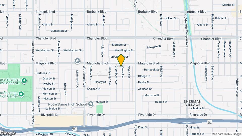 5141 Varna Ave Map and Location Details