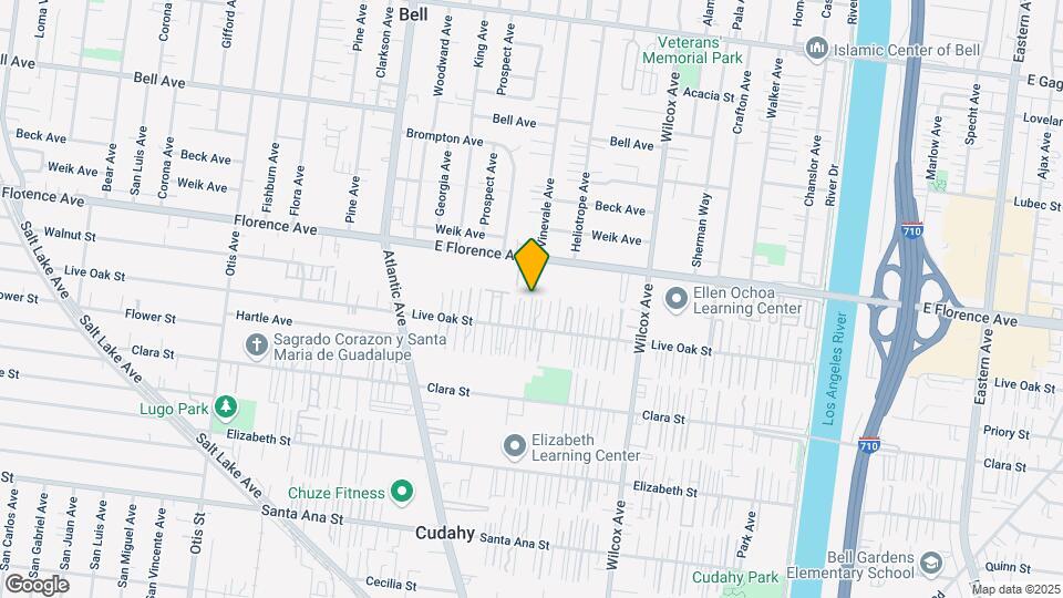 4743-4747 1/2 Live Oak St Map and Location Details