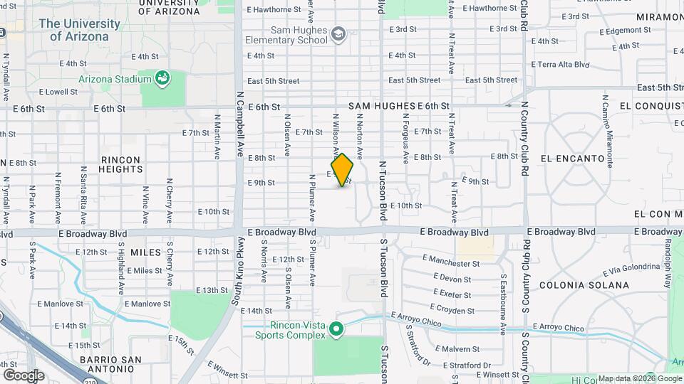 2250 E La Mirada St Map and Location Details