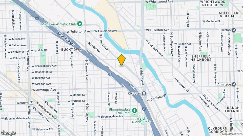 2118 N Elston Ave Mapa y Detalles de la Ubicación