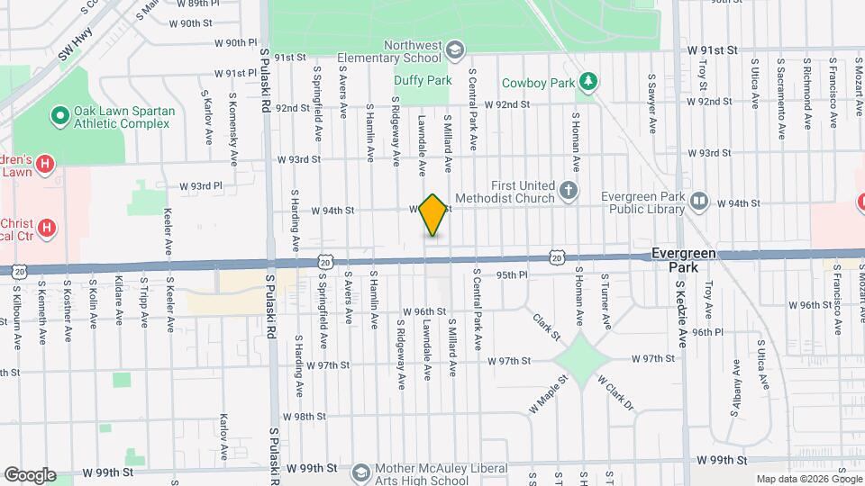 9451 Lawndale Ave Mapa y Detalles de la Ubicación
