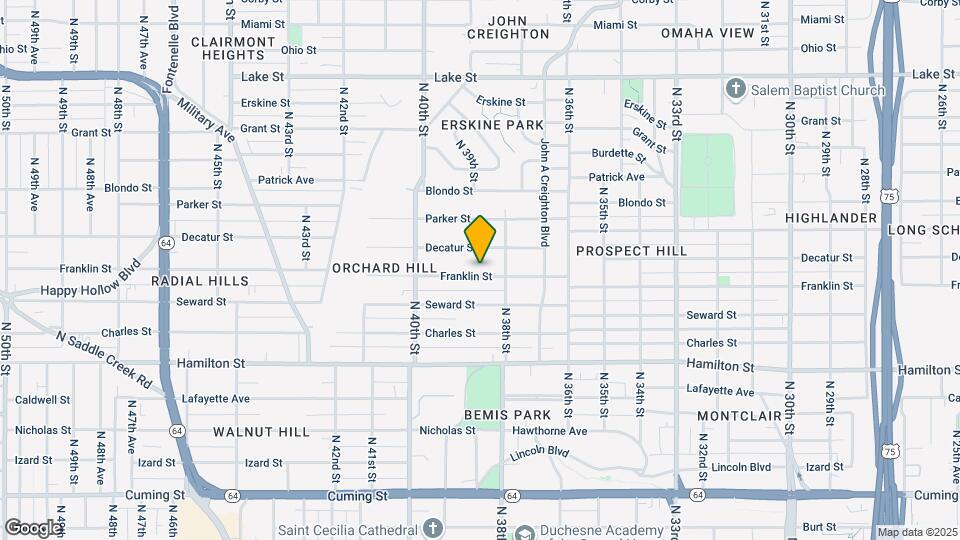 3824 Franklin St Map and Location Details
