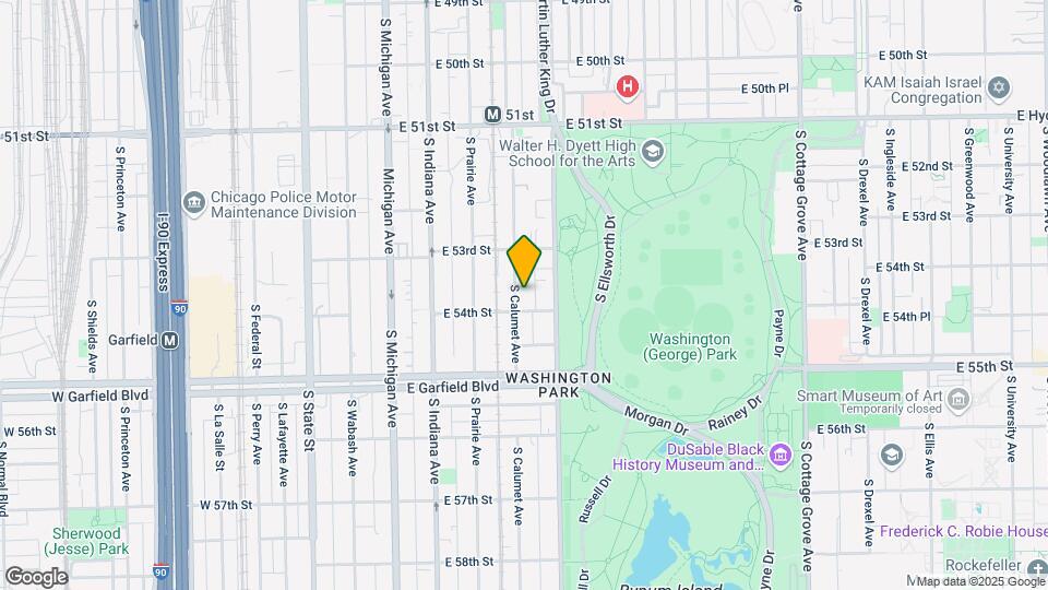 5347-5349 S Calumet Ave Map and Location Details