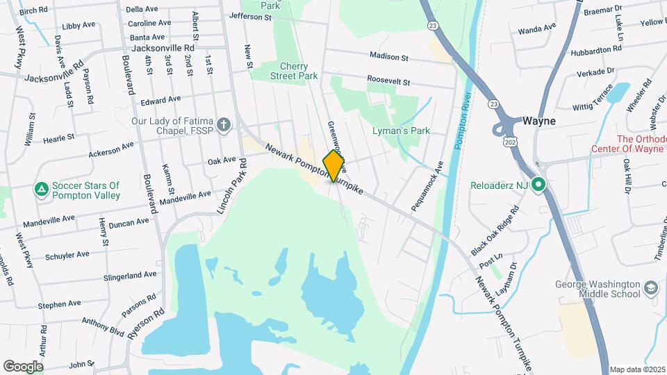 127 Newark Pompton Turnpike Map and Location Details
