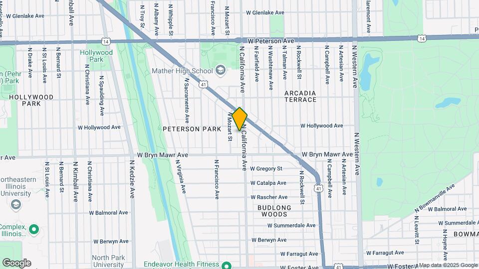 5644 N California Ave Map and Location Details
