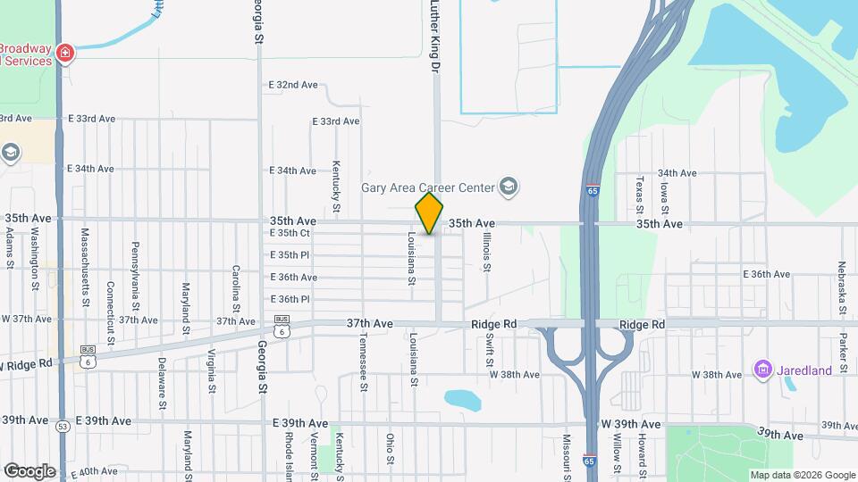 1433 E 35th Ct Map and Location Details