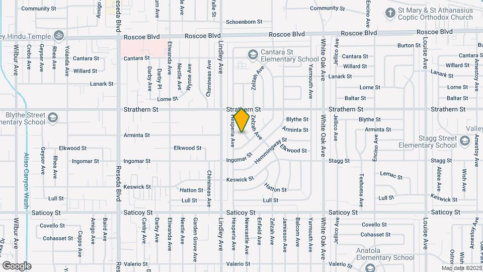 7901 Newcastle Ave Map and Location Details