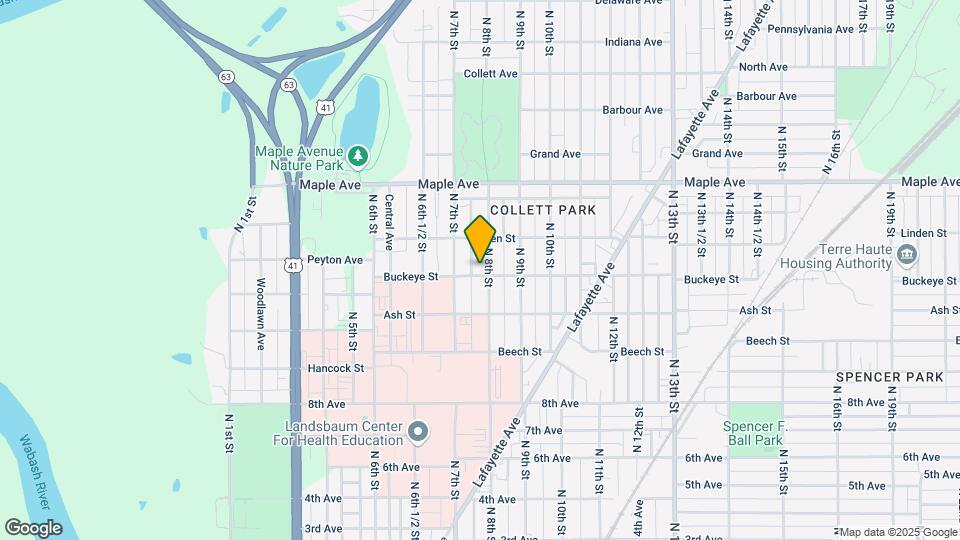 1904 N 8th St Map and Location Details