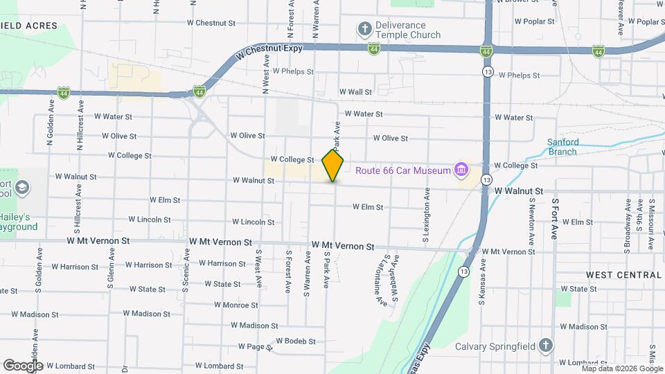 2200 W Walnut St Mapa y Detalles de la Ubicación