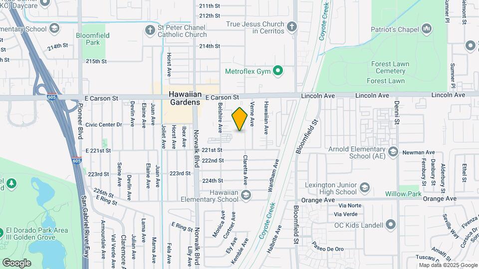 21931 Claretta Ave Map and Location Details