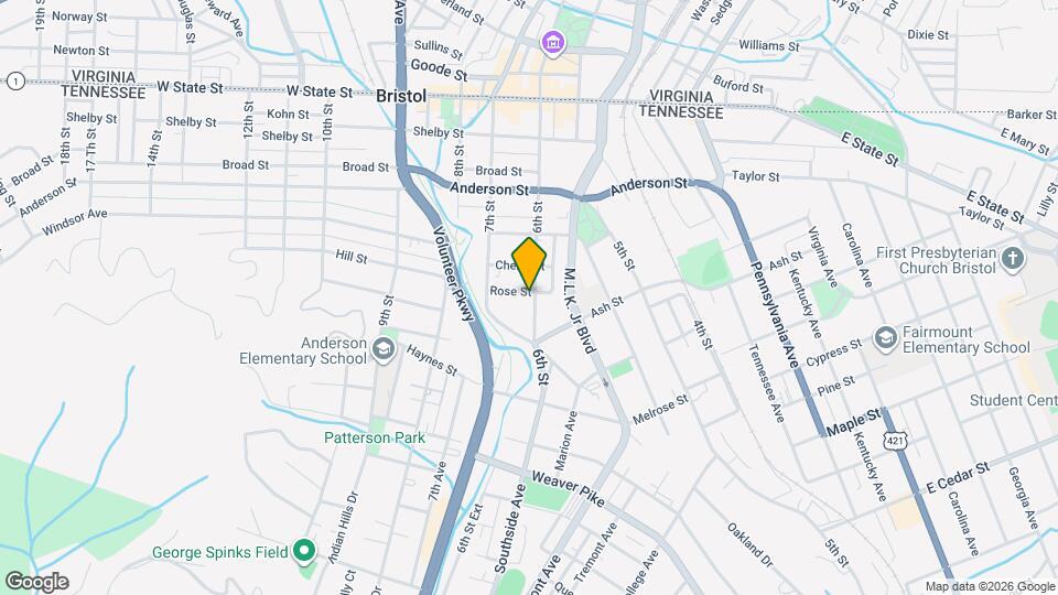 600 6th St, Unit 1 Map and Location Details