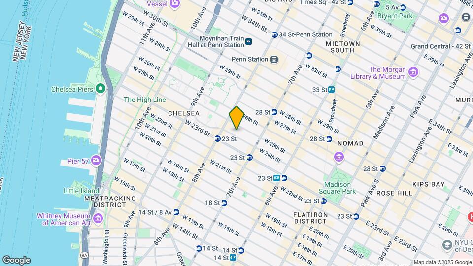 241 W 24th St Mapa y Detalles de la Ubicación