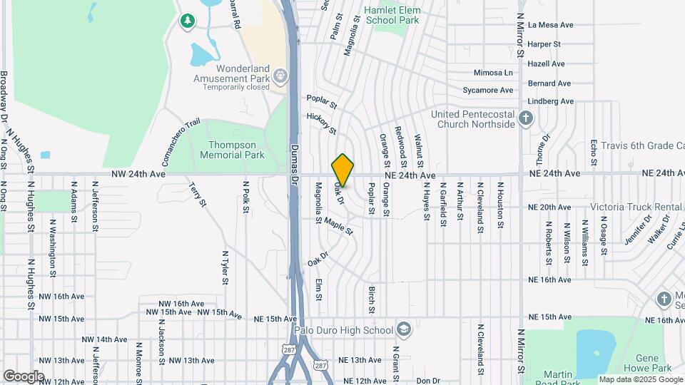 2024 Oak Dr Map and Location Details