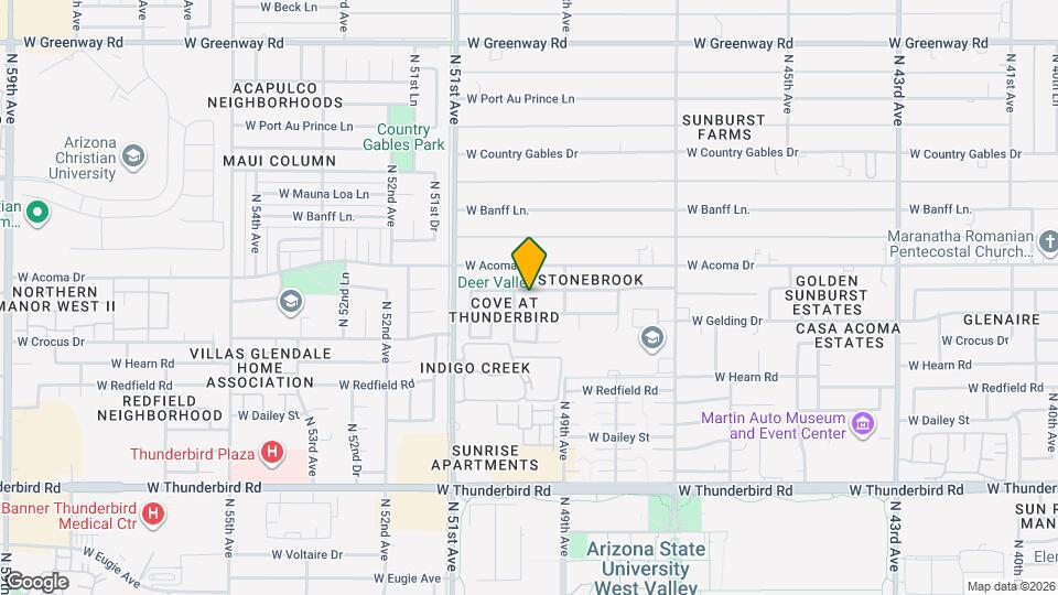 4933 W Evans Dr Map and Location Details