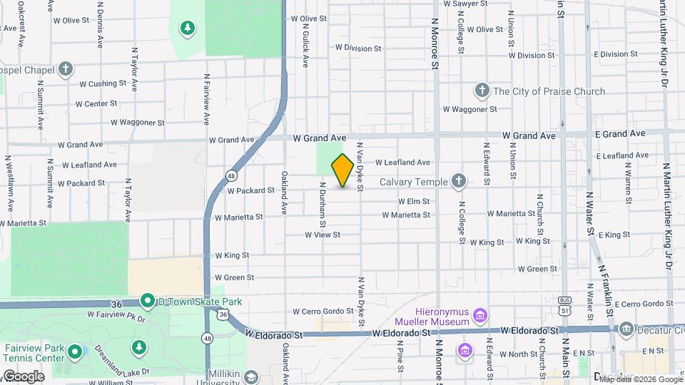 945 W Packard St Map and Location Details