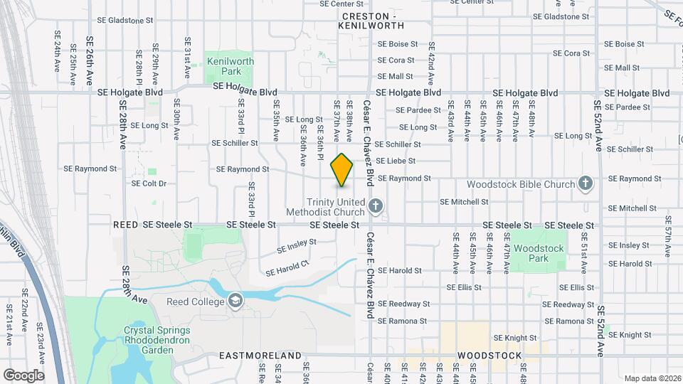 5034 SE 37th Ave Mapa y Detalles de la Ubicación