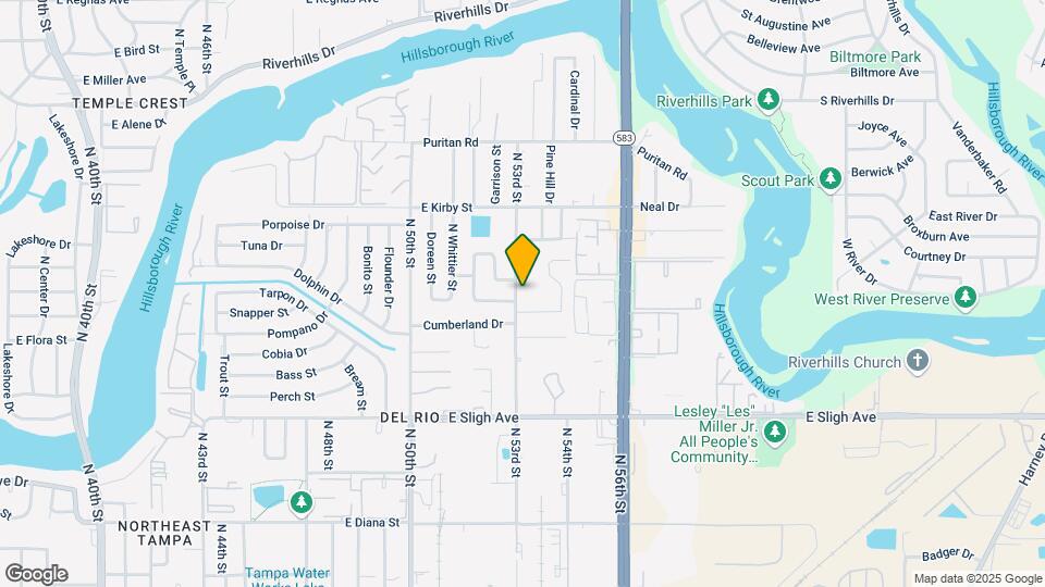 7105 N 53rd St Map and Location Details