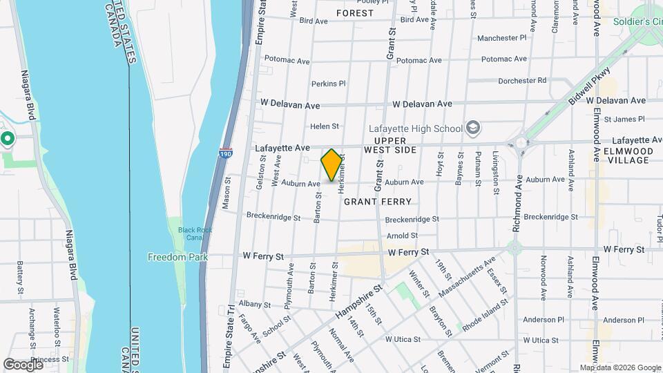 195 Auburn Ave Map and Location Details