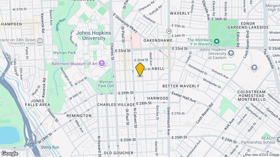 3006 Guilford Ave Map and Location Details