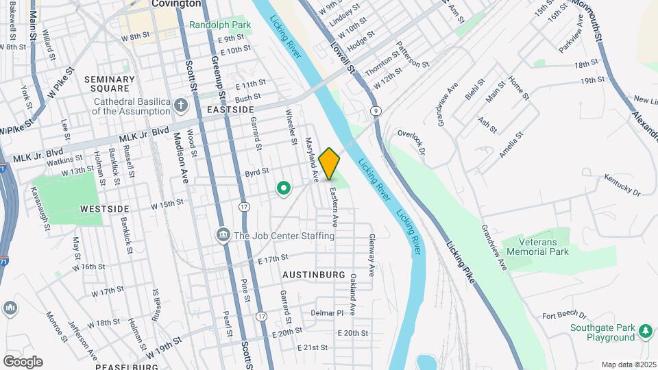 1505 Eastern Ave Map and Location Details