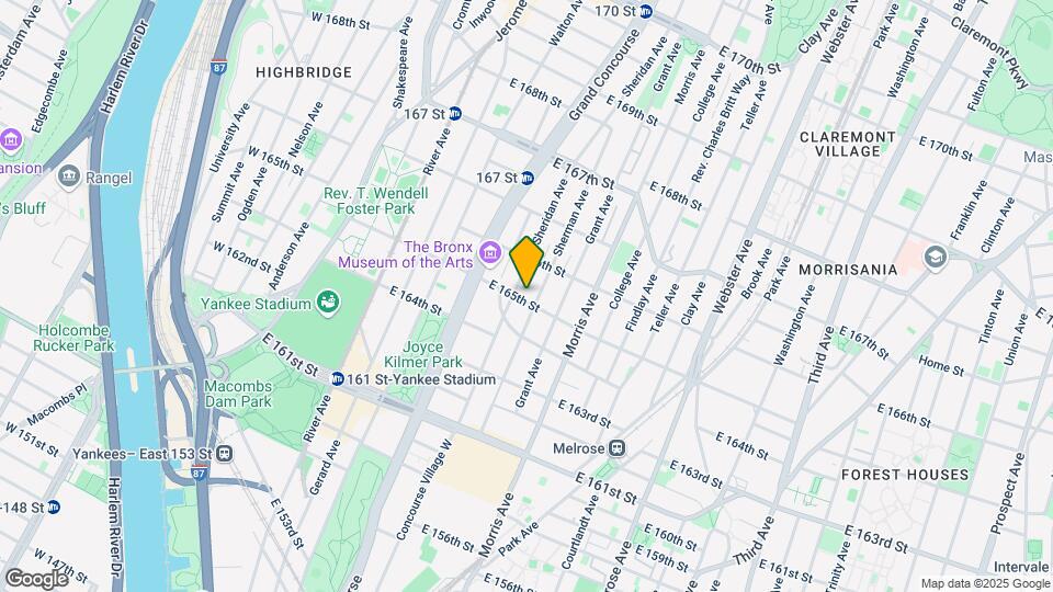 209 E 165th St Map and Location Details