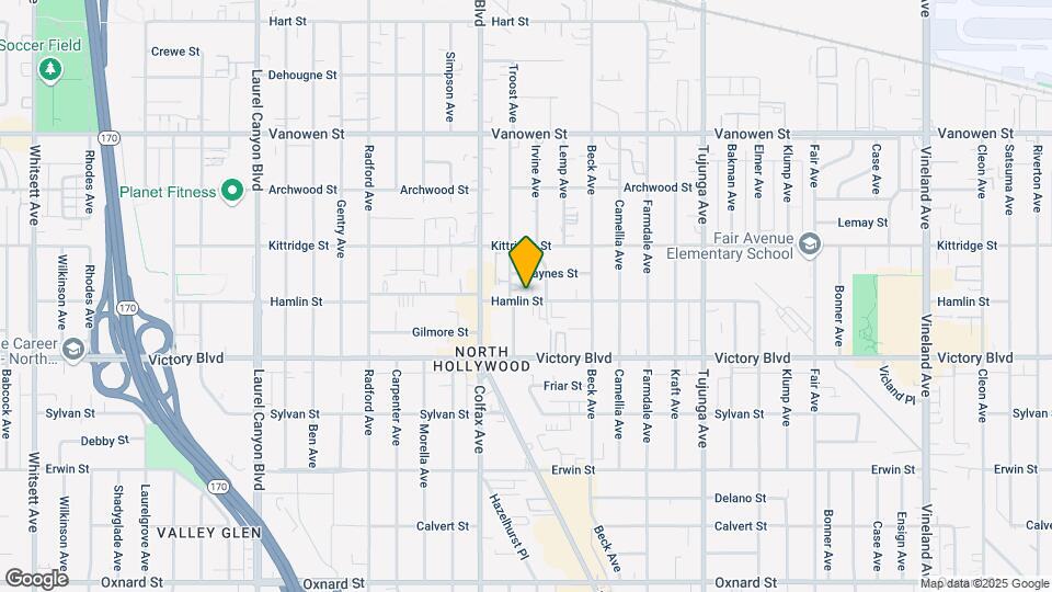 11647 Hamlin St Map and Location Details