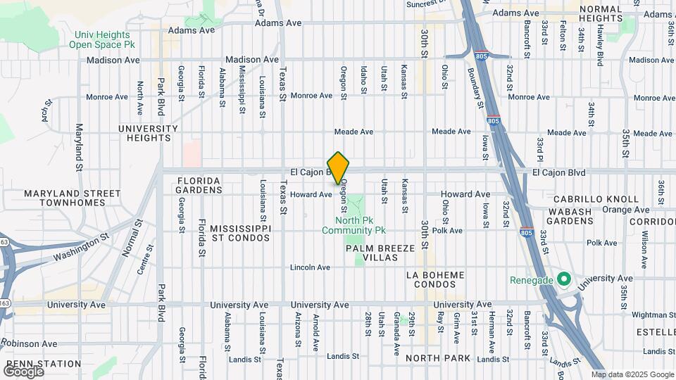 4212 Oregon St Map and Location Details