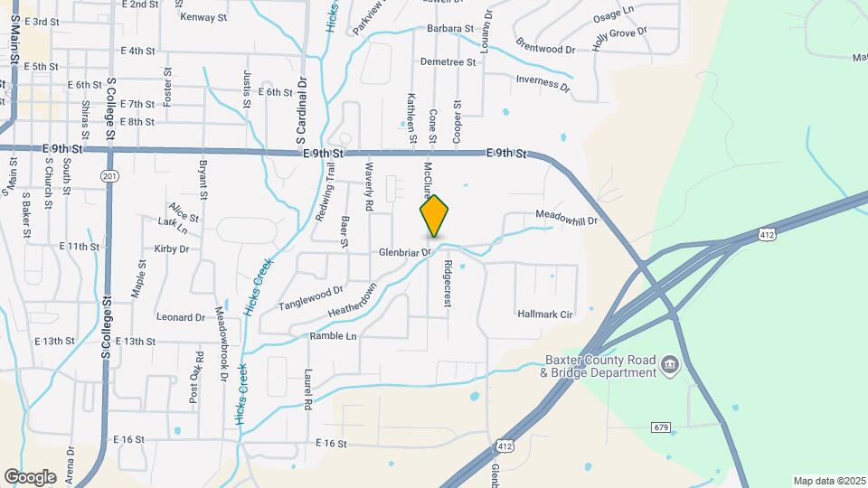 1035 McClure Ln Mapa y Detalles de la Ubicación