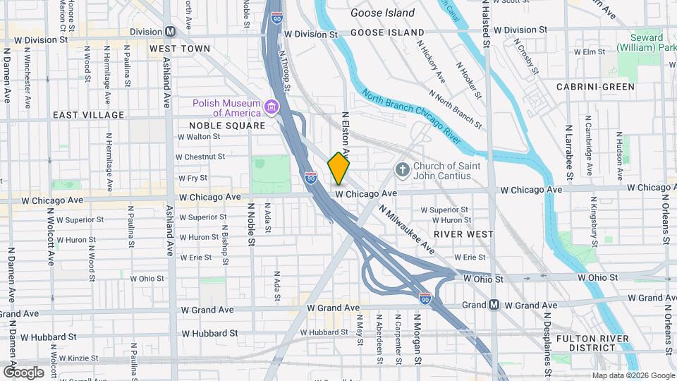 809 N Racine Ave Map and Location Details