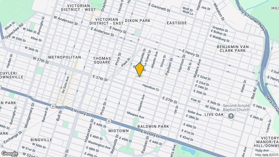 634 E 36th St Map and Location Details