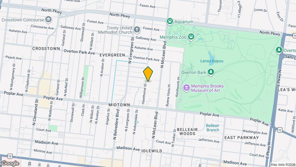 282 Hawthorne St Map and Location Details