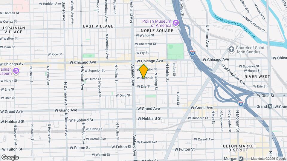 650 N Armour St Map and Location Details