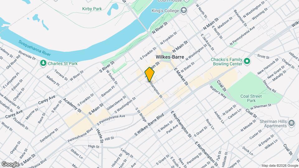 45 E Northampton St Map and Location Details