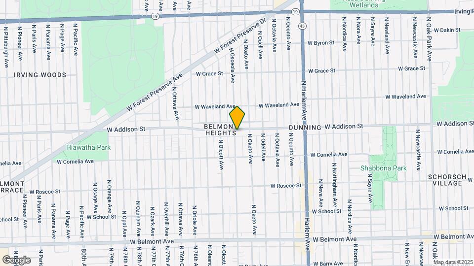 7427 W Addison St, Unit 2A Map and Location Details