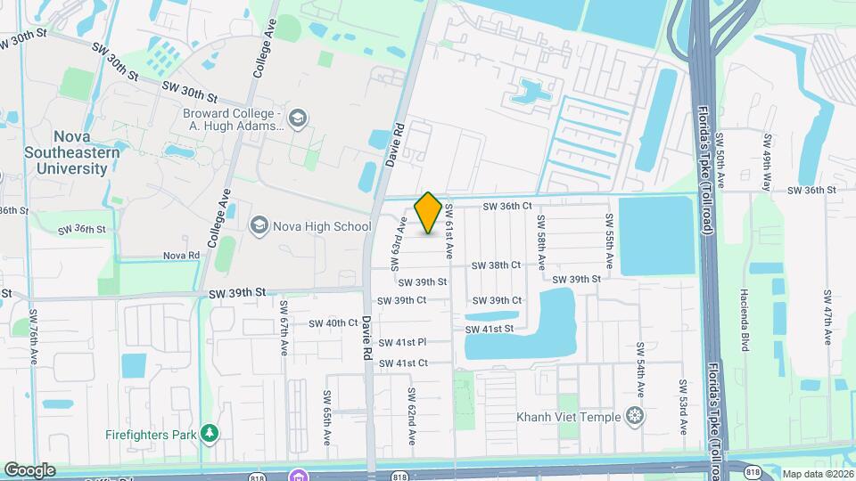 6140 SW 37 Ct Map and Location Details