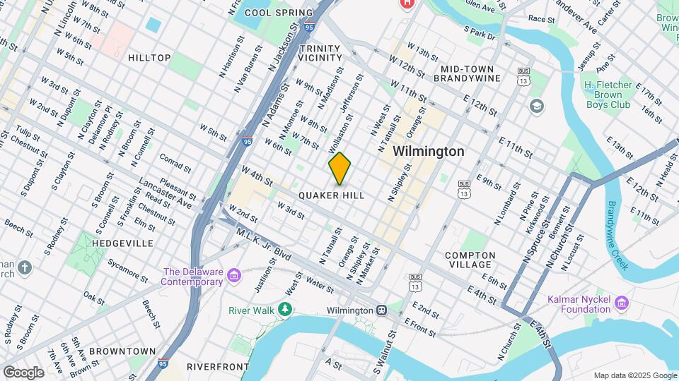 511 N West St Mapa y Detalles de la Ubicación
