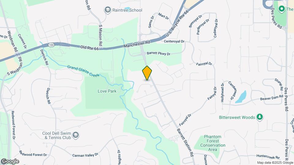 2525 Hidden Meadow Ln Map and Location Details