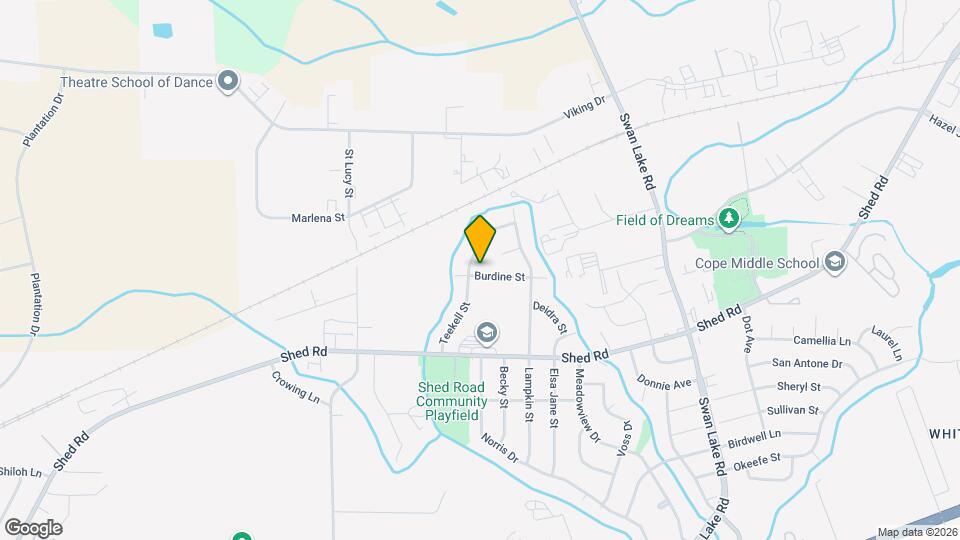 4303 Burdine St Map and Location Details