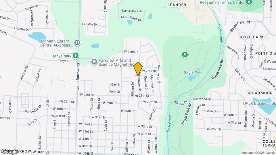 2518 Vancouver Dr Mapa y Detalles de la Ubicación