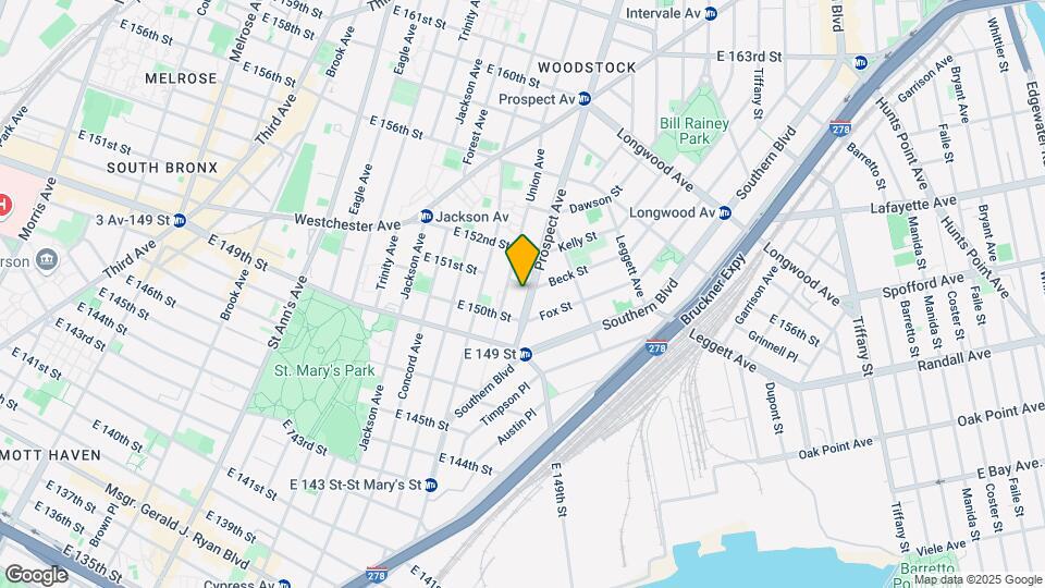 599 Prospect Ave Map and Location Details
