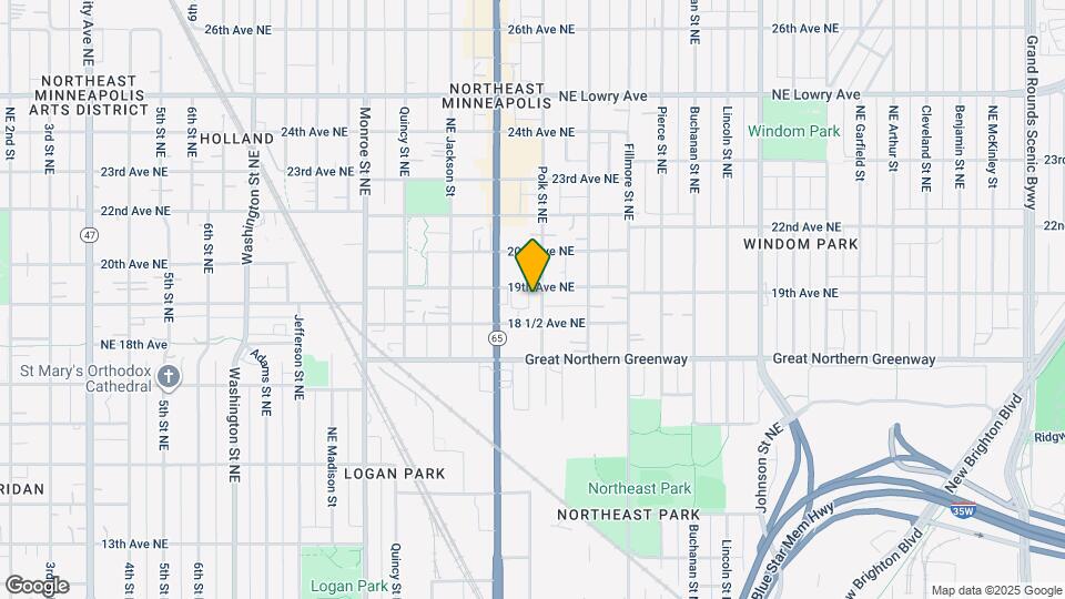 1846 Polk St NE Map and Location Details