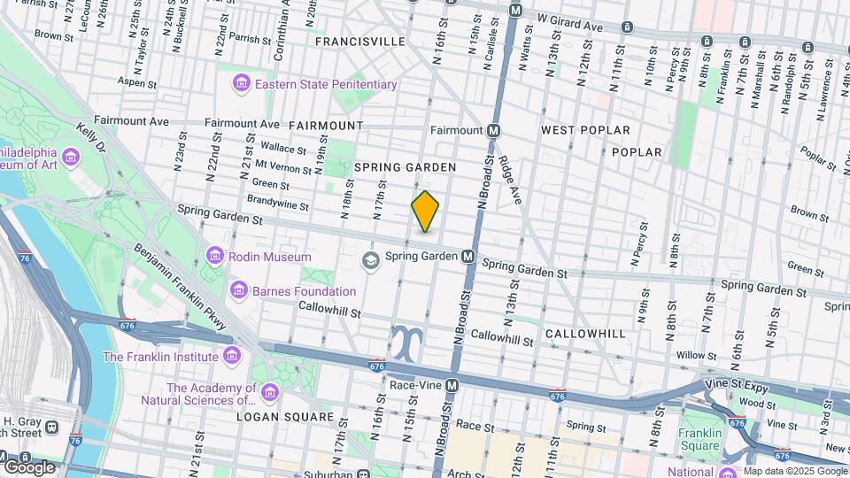 1525 Spring Garden St Map and Location Details