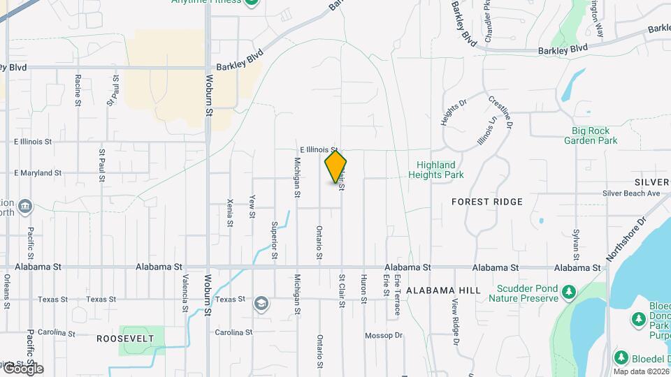 2725 St Clair St Map and Location Details