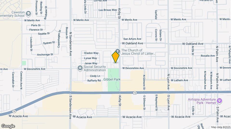 2750 W Devonshire Ave Map and Location Details